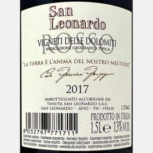 San Leonardo Rosso Vigneti delle Dolomiti IGT 2017 Magnum 1,5L Wooden Box - San Leonardo