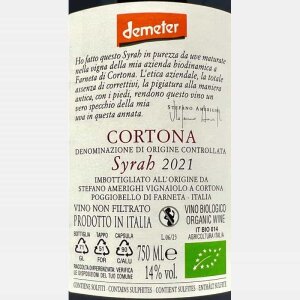 Syrah Cortona DOC 2021 Bio - Stefano Amerighi