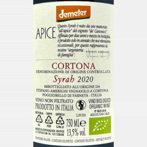 Syrah Apice Cortona DOC 2020 Bio - Stefano Amerighi