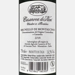 Brunello di Montalcino DOCG 2018 - Casanova di Neri