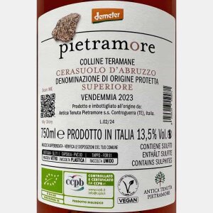 Cerasuolo dAbruzzo Superiore DOP 2023 Bio - Pietramore
